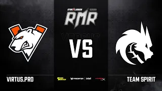 [RU] Virtus.pro vs Team Spirit | Карта 2: Dust2 | StarLadder CIS RMR Main Event Group Stage