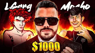 MOCHO 666 JUGADOR DE 1 MANO 🤯 SE DA PVP CON  L-GANG 👹🔥 Y DEMUESTA EL NIVEL FULL RUSH !!! 😱🔥 * INSANO