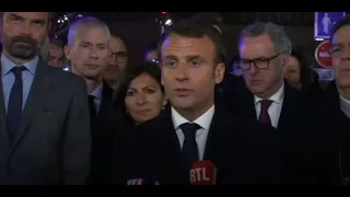 Emmanuel Macron vows to rebuild Notre Dame Cathedral