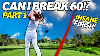 Can I Break 60 From The FORWARD Tees?? | EPIC Finish | Near ALBATROSS?! | Driving Greens!