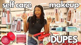 self care + makeup DUPE shopping!