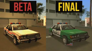 Así eran los vehículos en la beta de GTA Vice City