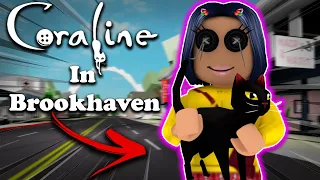 CORALINE IN BROOKHAVEN! (ROBLOX BROOKHAVEN RP)