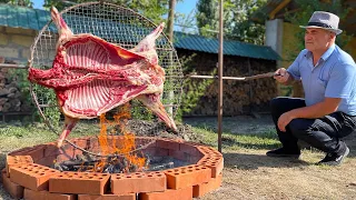 4 HOURS OF ROASTING A WHOLE 10 KG OF LAMB IN THE BEST WAY! INTERESTING METHOD