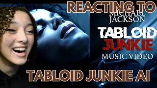 REACTING TO TABLOID JUNKIE AI MUSIC VIDEO | HANNAH'S COMMENTARY | MICHAEL JACKSON *amazing!!*