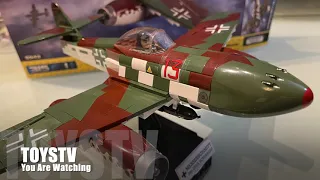 Speed Build: COBI Me262A Messerschmitt German WWII Jetfighter #5543 梅塞施密特 戰鬥機 TOYSTV