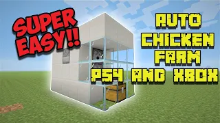 Minecraft - Automatic Chicken Cooker Farm Tutorial * Super EASY*