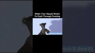 When you push through fencing in Fortnite