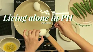 Living alone in the Philippines 🇵🇭 || Rainy Day || Simple dinner || Boiled egg