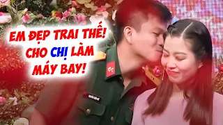 Gái xinh CÒN ZIN lần đầu hẹn hò Chú bộ đội đẹp trai KÉM TUỔI vẫn quyết bấm nút làm MÁY BAY