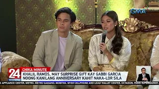 Khalil Ramos, may surprise gift kay Gabbi Garcia noong kanilang anniversary... | 24 Oras Weekend