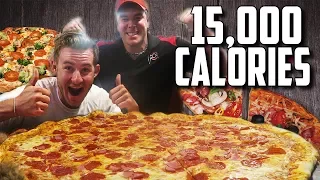 MASSIVE 30" PIZZA CHALLENGE WITH RANDY SANTEL! (15,000+ CALORIES)