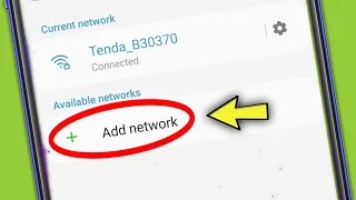 Wi-Fi Add network | Add Hidden Network in Samsung phone