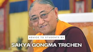Kyabgon Sakya Gongma Rinpoche’s advice to school students