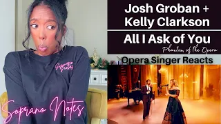 Opera Singer Reacts to Josh Groban & Kelly Clarkson All I Ask of You | Performance Analysis |