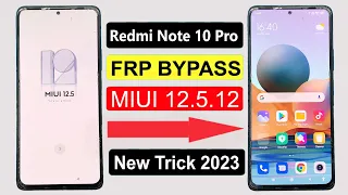 Redmi Note 10 Pro Frp Bypass | Miui 12.5.12 Update |  Redmi Note 10 Pro M2101K6G Google Lock Bypass