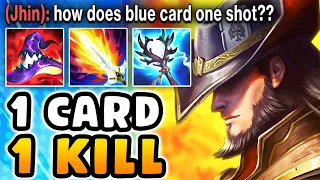 I created the DEADLIEST Twisted Fate BLUE CARD of all-time (1100+ AP, SPAWN KILL)