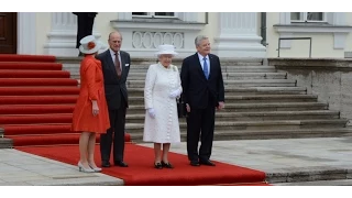 Queen 2015 in Berlin - Ankunft und Begrüßung im Schloss Bellevue