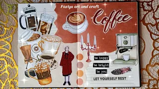 Coffee journal 🤎 with me #journal #scrapbooking #coffee  #journaling