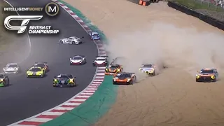 CHAOS at the start of Brands Hatch! | 2023 Intelligent Money British GT Championship