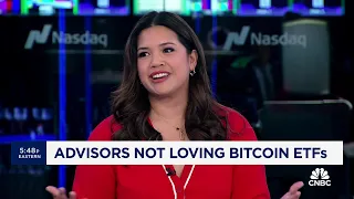 Financial advisors still not cozying up to crypto despite bitcoin ETFs