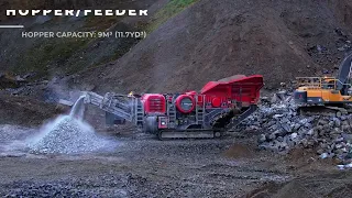 Finlay J-1170AS+ portable jaw crusher