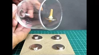 空中浮遊ゴマの作り方　 How to Build a Magnetic Levitating Top