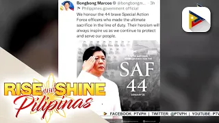 PBBM, kinilala ang kabayanihan ng SAF 44 sa paggunita ng National Day of Remembrance