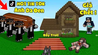 bqThanh Và Ốc Làm Bẫy Troll ANH DA ĐEN KHIÊNG HÒM HOT TIK TOK Trong Minecraft ?