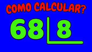 COMO CALCULAR 68 DIVIDIDO POR 8?| Dividir 68 por 8