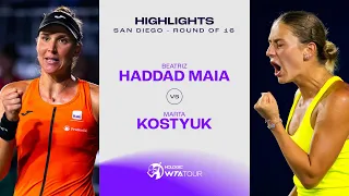 Beatriz Haddad Maia vs. Marta Kostyuk | 2023 San Diego Round of 16 | WTA Match Highlights