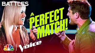 Steven McMorran vs. Morgan Myles on Miley Cyrus' "Wrecking Ball" | The Voice Battles 2022