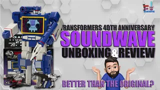 Transformers Soundwave G1 40th Anniversary Reissue Review - Better than the Original?