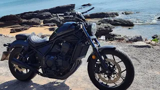 Honda Rebel 1100: Beautiful Sunday Ride by the coast