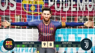 PES 2019 | goalkeeper L.MESSI vs goalkeeper C.RONALDO | Penalty Shootout | Barcelona vs Juventus