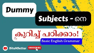 Dummy subjects in a sentence - Learn basic English grammar