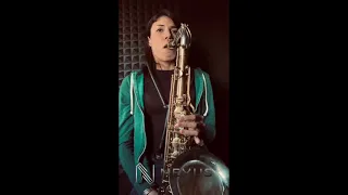 Saxophonist Melissa Aldana playing The Nexus One Tenor.