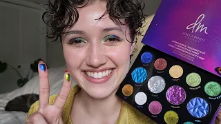 ASMR Danessa Myricks Swatching & Honest Review ✨ (layered sounds, makeup, whispered palette review)