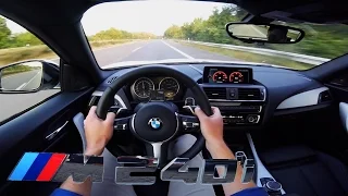 BMW M240i AUTOBAHN POV Test Drive ACCELERATION & TOP SPEED
