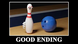 The Bowling Alley Screen When You Get A Strike [GOOD ENDING]