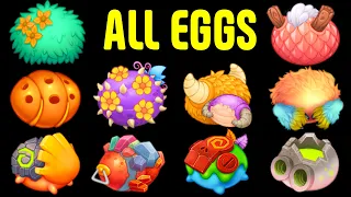 Amber Island - All Eggs | My Singing Monsters