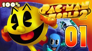 Pac-Man World 2 Walkthrough Part 1 (Gamecube, PS2) Pac Land - 100%