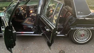 1987 Cadillac Brougham interior