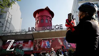 Mühlenräder des Moulin Rouge in Paris abgestürzt