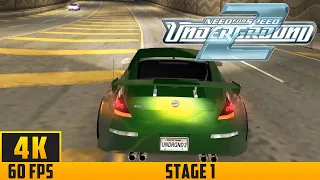 Need for Speed: Underground 2 - Stage 1 (4K 60FPS) No Commentary