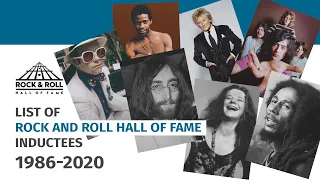 Rock and Roll Hall of Fame inductees 1986-2020 (FULL List)
