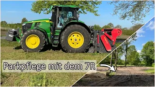 Ackern mit dem John Deere 7R350 | Reaktive Lenkung testen | LOHN VLOG 35