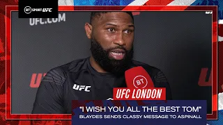 "I wish you all the best Tom" Curtis Blaydes sends classy message to Tom Aspinall | UFC London