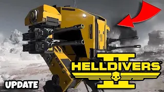 Helldivers 2 NEW MECH UPDATE INCOMING! - GAMEPLAY FOOTAGE AND MORE!