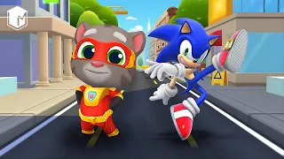 My Talking Tom Hero Dash vs Sonic The Hedgehog - BEST GAMES TO PLAY #1